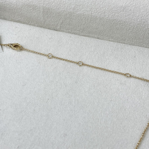 Diamond Chain Necklace 0.84 Carat Yellow Gold 14K