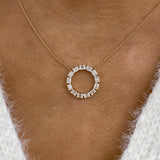 Diamond Pendant Necklace 1.9 ct Yellow Gold