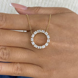 Diamond Pendant Necklace 1.9 ct Yellow Gold