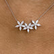 Diamond Pendant Necklace 1.8 ct White Gold