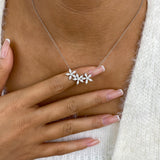 Diamond Pendant Necklace 1.8 ct White Gold