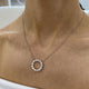 Diamond Chain Necklace 1.89 Carat White Gold 14K