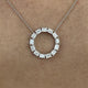 Diamond Chain Necklace 1.89 Carat White Gold 14K