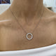 Diamond Chain Necklace 1.89 Carat White Gold 14K