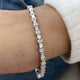 Diamond Tennis Bracelet 6.43 Carat White Gold 14K