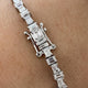 Diamond Tennis Bracelet 6.43 Carat White Gold 14K