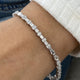 Diamond Tennis Bracelet 6.43 Carat White Gold 14K
