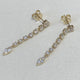 Diamond Drop Earrings 2.48 Carat Yellow Gold 14K