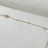 Diamond Chain Necklace 0.55 Carat Yellow Gold 14K