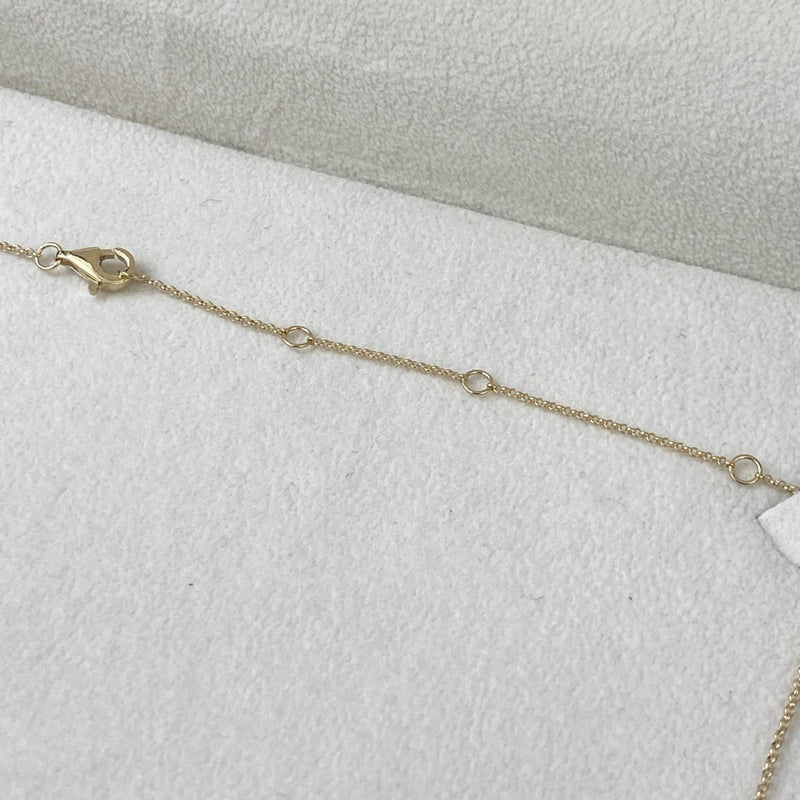 Diamond Chain Necklace 0.55 Carat Yellow Gold 14K