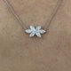Diamond Chain Necklace 0.90 Carat White Gold 14K