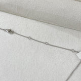 Diamond Chain Necklace 0.90 Carat White Gold 14K