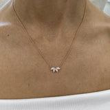 Diamond Chain Necklace 0.58 Carat Rose Gold 14K