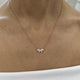 Diamond Chain Necklace 0.58 Carat Rose Gold 14K