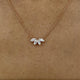 Diamond Chain Necklace 0.58 Carat Rose Gold 14K