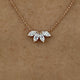 Diamond Chain Necklace 0.58 Carat Rose Gold 14K