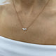 Diamond Chain Necklace 0.58 Carat Rose Gold 14K