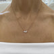 Diamond Chain Necklace 0.58 Carat Rose Gold 14K