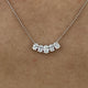Diamond Chain Necklace 0.95 Carat White Gold 14K