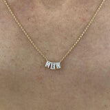 Diamond Chain Necklace 0.56 Carat Yellow Gold 14K