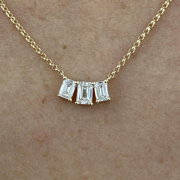 Diamond Chain Necklace 0.56 Carat Yellow Gold 14K