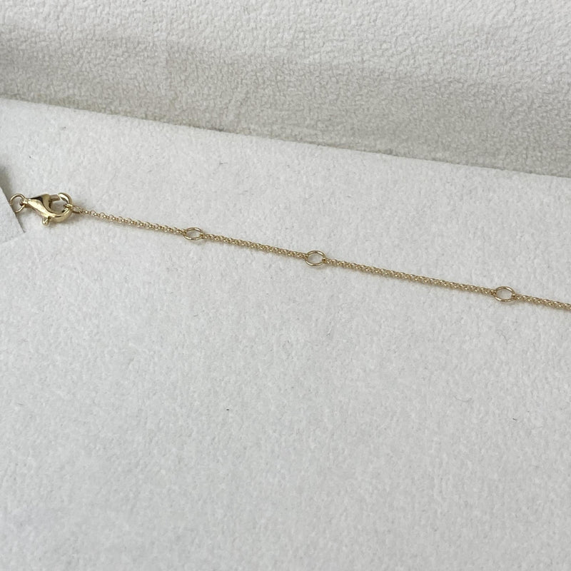 Diamond Chain Necklace 0.56 Carat Yellow Gold 14K