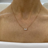 Diamond Chain Necklace 0.60 Carat Rose Gold 14K