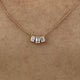 Diamond Chain Necklace 0.60 Carat Rose Gold 14K