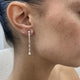 Diamond Drop Earrings 1.97 Carat White Gold 14K