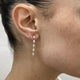 Diamond Drop Earrings 1.23 Carat Rose Gold 14K