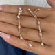 Diamond Drop Earrings 1.5 ct Rose Gold