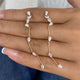 Diamond Drop Earrings 1.4 ct Rose Gold