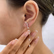 Diamond Drop Earrings 1.4 ct Rose Gold