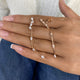 Diamond Drop Earrings 1.4 ct Rose Gold