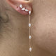 Diamond Drop Earrings 1.49 Carat Rose Gold 14K