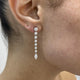 Diamond Drop Earrings 2.52 Carat White Gold 14K