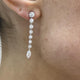 Diamond Drop Earrings 2.52 Carat White Gold 14K