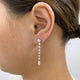 Diamond Drop Earrings 2.5 ct White Gold