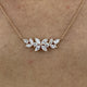 Diamond Pendant Necklace 1.42 Carat Rose Gold 14K