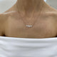 Diamond Pendant Necklace 1.42 Carat Rose Gold 14K