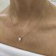 Diamond Pendant Necklace 1.5 ct Yellow Gold