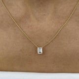Diamond Pendant Necklace 1.5 ct Yellow Gold