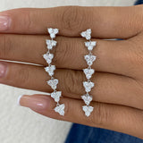 Diamond Drop Earrings 3 ct White Gold