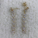 Diamond Drop Earrings 3 ct Yellow Gold