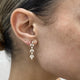 Diamond Drop Earrings 1.63 Carat Yellow Gold 14K