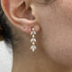 Diamond Drop Earrings 1.63 Carat Yellow Gold 14K