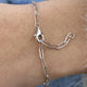 Diamond Chain Bracelet 1.06 Carat White Gold 14K