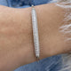 Diamond Chain Bracelet 1.06 Carat White Gold 14K