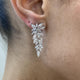 Diamond Drop Earrings 5.75 Carat White Gold 14K