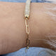 Diamond Chain Bracelet 1.06 Carat Yellow Gold 14K